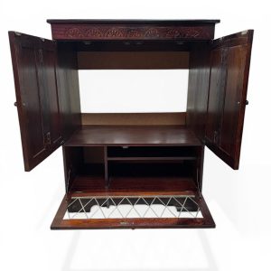 Vintage TV Cabinet / Solid Wood / c.1970 - Image 4