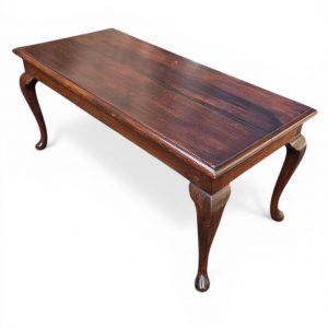 Antique Solid Oak Coffee Table / Cabriole Legs / c.1910 / FREE DELIVERY