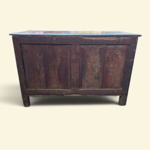 Antique Georgian Large Carved Oak Coffer / c1780 - Image 10