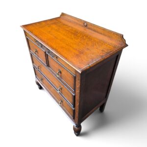 Antique Oak Chest of Drawers / Jacobean Revival /  1920 - Image 8