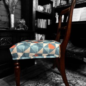 Antique Victorian Bedroom Chair c1860 / New Upholstery / FREE DELIVERY - Image 7
