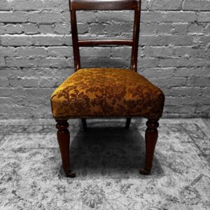 Antique Victorian Bedroom Chair / New Upholstery / c1860 / FREE DELIVERY - Image 9