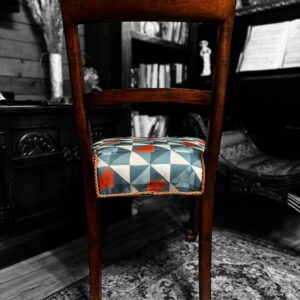 Antique Victorian Bedroom Chair c1860 / New Upholstery / FREE DELIVERY - Image 5