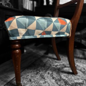 Antique Victorian Bedroom Chair c1860 / New Upholstery / FREE DELIVERY - Image 6