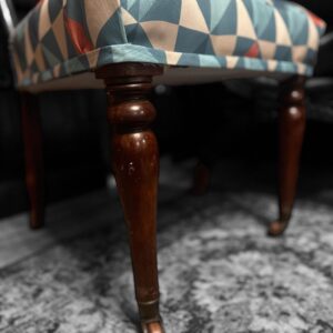 Antique Victorian Bedroom Chair c1860 / New Upholstery / FREE DELIVERY - Image 9