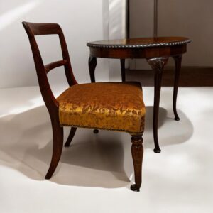 Antique Victorian Bedroom Chair / New Upholstery / c1860 / FREE DELIVERY - Image 6