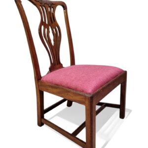 Antique Georgian Bedroom Chair / c1780 / Wood Frame / Free Delivery* - Image 4