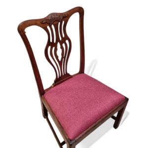 Antique Georgian Bedroom Chair / c1780 / Wood Frame / Free Delivery* - Image 5