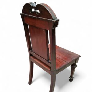 Antique Mahogany Hall Chair / Highly Carved c1840 / FREE DELIVERY - Image 3