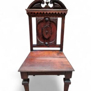 Antique Mahogany Hall Chair / Highly Carved c1840 / FREE DELIVERY - Image 8