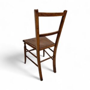 Antique Edwardian Beech Side Chair / c1900 / FREE DELIVERY - Image 4