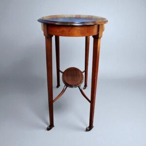 Antique Edwardian Occasional Table / Mahogany Veneer / c.1910 / FREE DELIVERY - Image 4