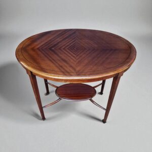 Antique Edwardian Occasional Table / Mahogany Veneer / c.1910 / FREE DELIVERY - Image 8