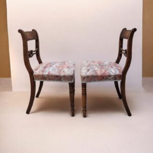 Antique Wooden Dining Chairs / c1880 / Set of 2 / FREE DELIVERY - Image 9