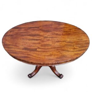 Antique Mahogany Pedestal Table / Original Castors / c1890 / FREE DELIVERY - Image 5