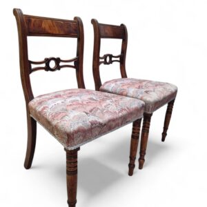 Antique Wooden Dining Chairs / c1880 / Set of 2 / FREE DELIVERY - Image 4