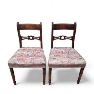 Antique Wooden Dining Chairs / c1880 / Set of 2 / FREE DELIVERY - Image 5
