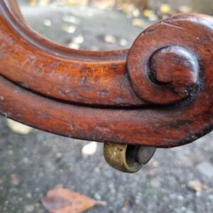 Antique Mahogany Pedestal Table / Original Castors / c1890 / FREE DELIVERY - Image 7