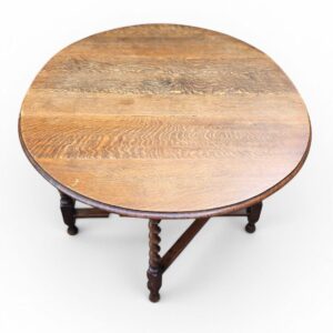 Antique Large Oak Gateleg Dining Table / c.1910 - Image 3