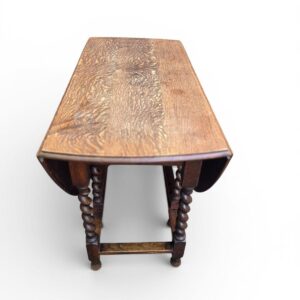 Antique Large Oak Gateleg Dining Table / c.1910 - Image 6