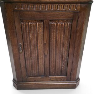 Antique Oak Corner Cabinet /c1950 - Image 7