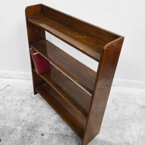 Antique Open Bookcase / Solid Wood / c1940 - Image 7