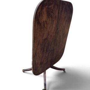 Antique Mahogany Regency Style Tilt Top Dining Table / c.1890 - Image 6