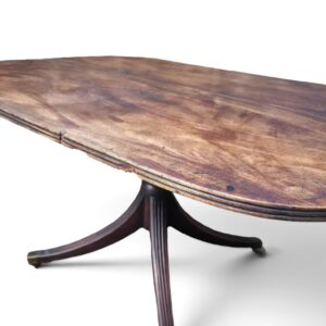 Antique Mahogany Regency Style Tilt Top Dining Table / c.1890 - Image 10