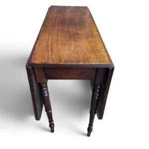 Antique Edwardian Mahogany Drop Leaf Dining Table / c.1910 - Image 4