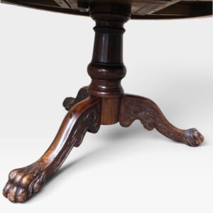 Antique Victorian Mahogany Tilt-Top Dining Table / c.1870 - Image 6