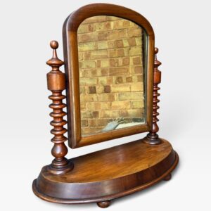 Antique Victorian Mahogany Dressing Table Mirror / c.1890 - Image 6